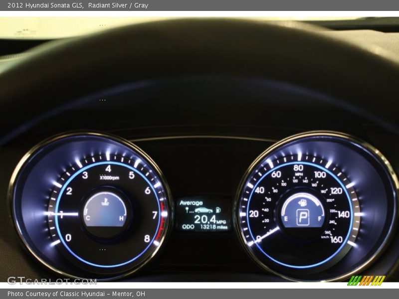 Radiant Silver / Gray 2012 Hyundai Sonata GLS
