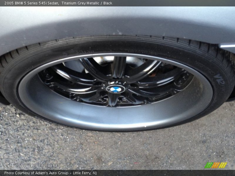 Titanium Grey Metallic / Black 2005 BMW 5 Series 545i Sedan