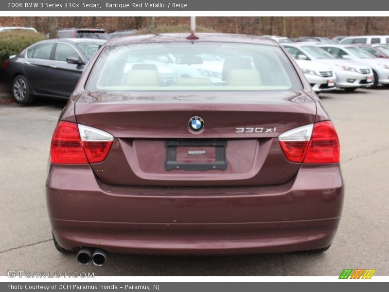 Barrique Red Metallic / Beige 2006 BMW 3 Series 330xi Sedan