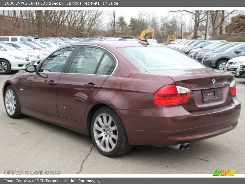 Barrique Red Metallic / Beige 2006 BMW 3 Series 330xi Sedan