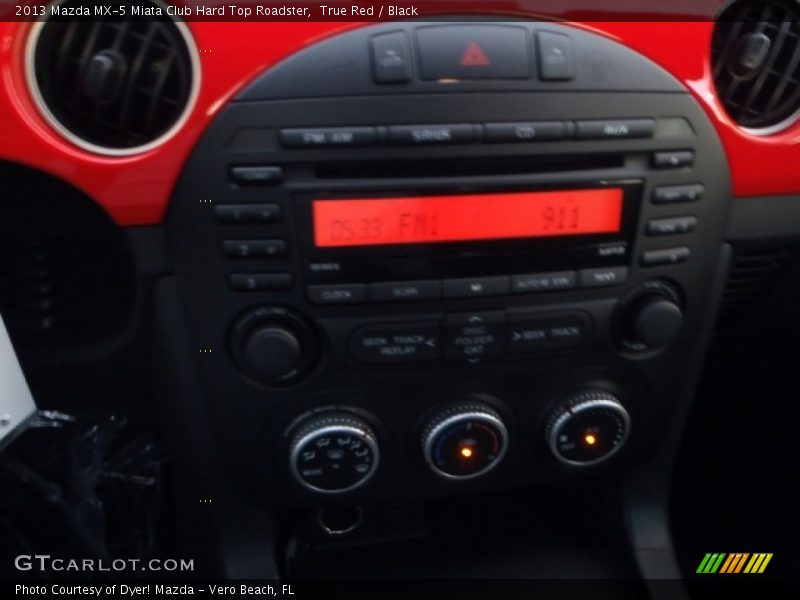 True Red / Black 2013 Mazda MX-5 Miata Club Hard Top Roadster