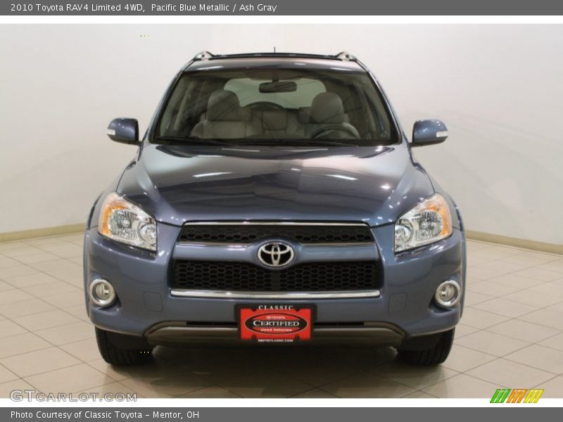 Pacific Blue Metallic / Ash Gray 2010 Toyota RAV4 Limited 4WD