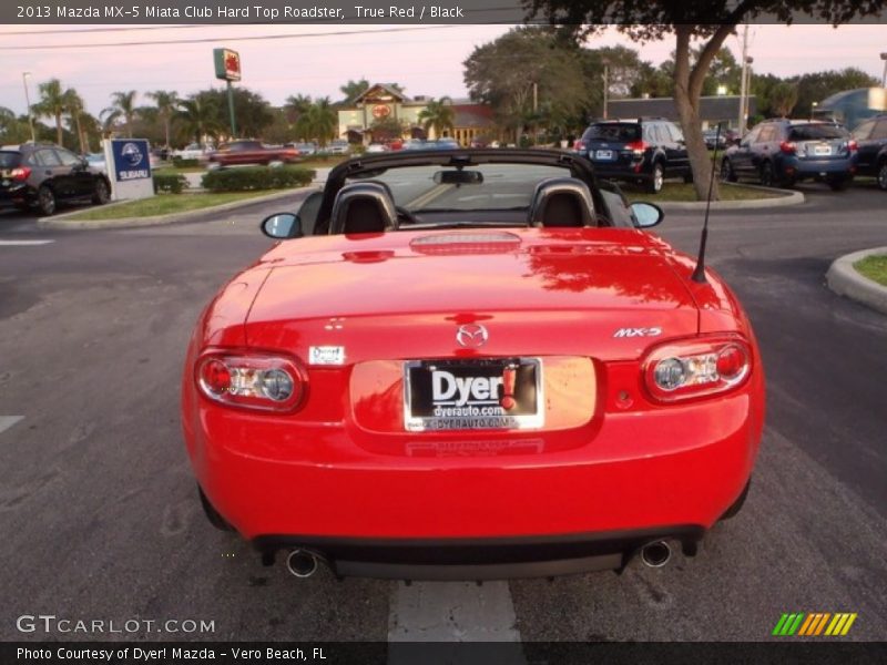 True Red / Black 2013 Mazda MX-5 Miata Club Hard Top Roadster