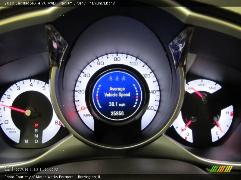 Radiant Silver / Titanium/Ebony 2010 Cadillac SRX 4 V6 AWD