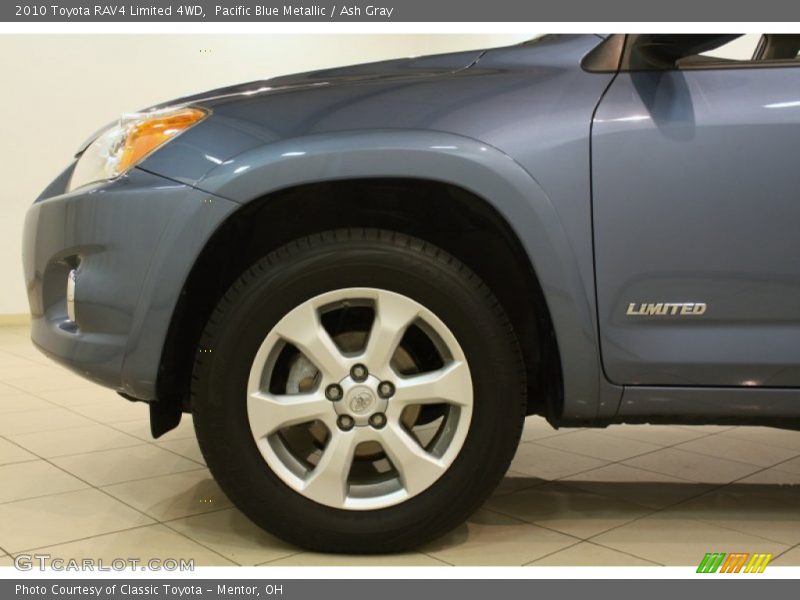 Pacific Blue Metallic / Ash Gray 2010 Toyota RAV4 Limited 4WD