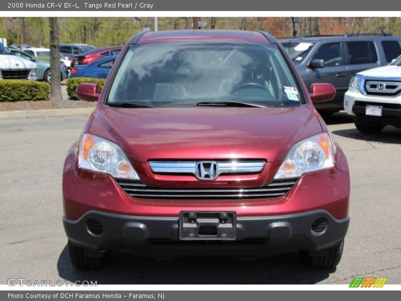 Tango Red Pearl / Gray 2008 Honda CR-V EX-L