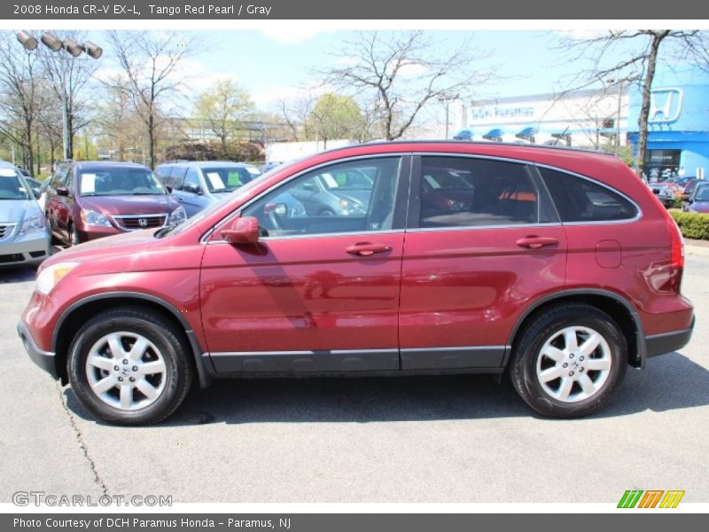 Tango Red Pearl / Gray 2008 Honda CR-V EX-L