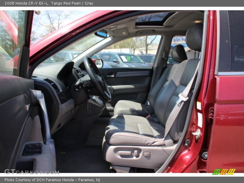 Tango Red Pearl / Gray 2008 Honda CR-V EX-L