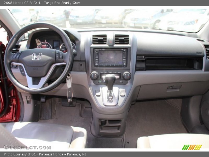 Tango Red Pearl / Gray 2008 Honda CR-V EX-L