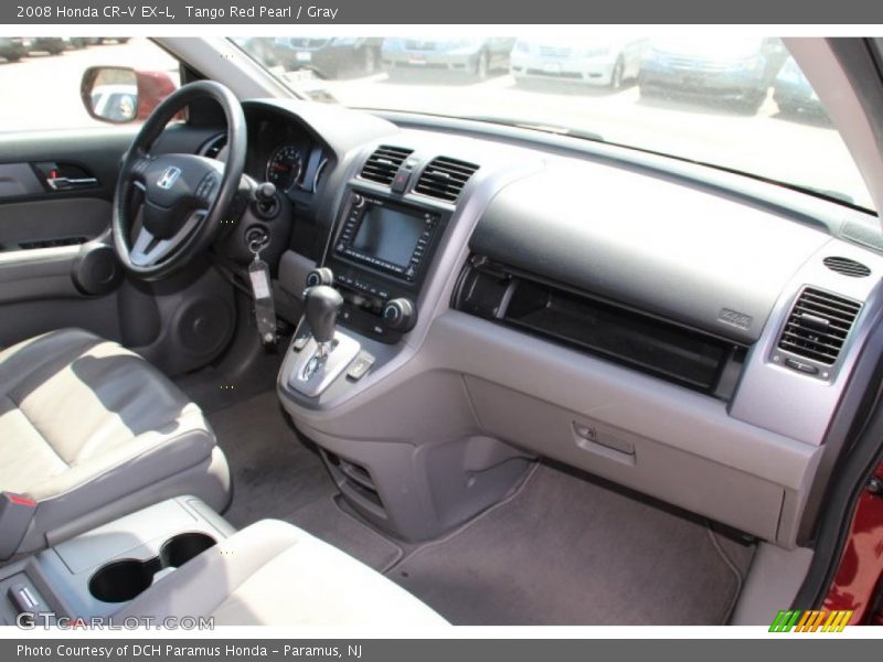 Tango Red Pearl / Gray 2008 Honda CR-V EX-L