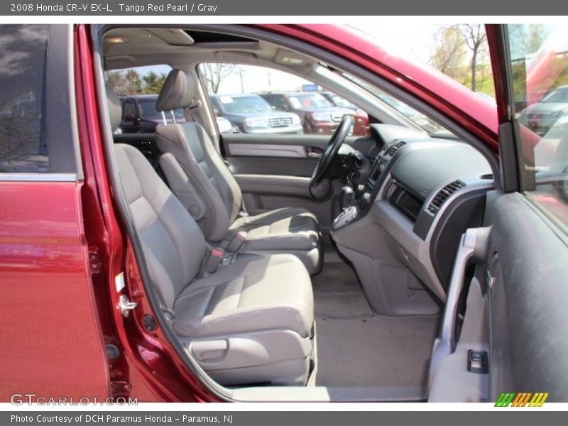 Tango Red Pearl / Gray 2008 Honda CR-V EX-L