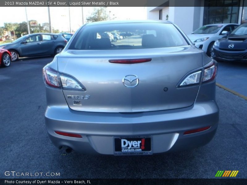 Liquid Silver Metallic / Black 2013 Mazda MAZDA3 i SV 4 Door