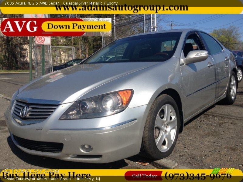 Celestial Silver Metallic / Ebony 2005 Acura RL 3.5 AWD Sedan