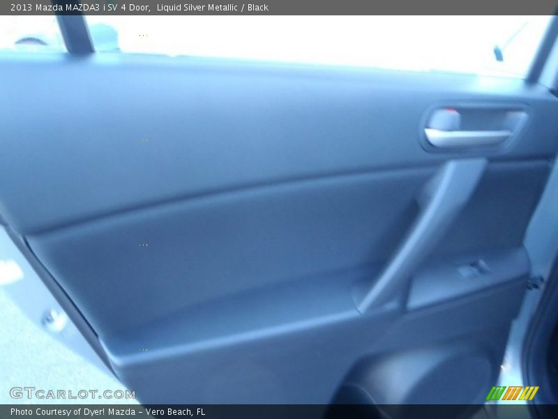 Liquid Silver Metallic / Black 2013 Mazda MAZDA3 i SV 4 Door