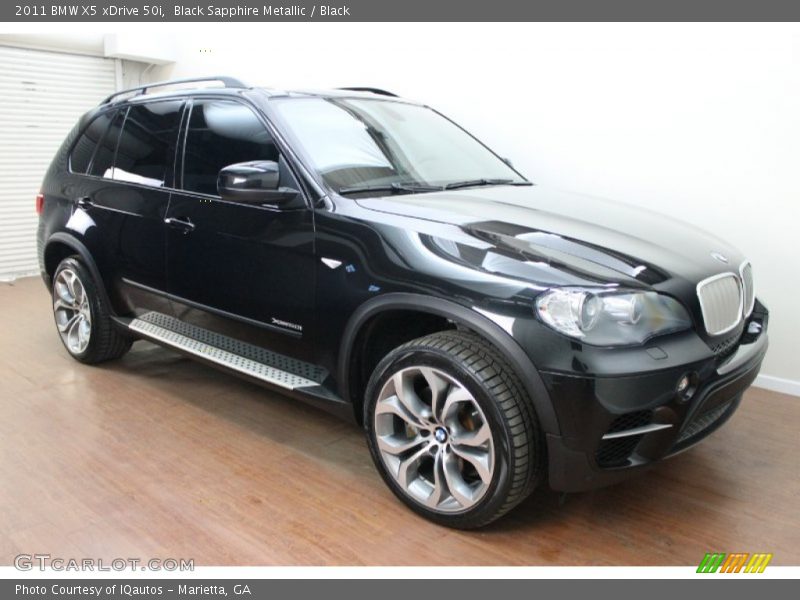 Black Sapphire Metallic / Black 2011 BMW X5 xDrive 50i