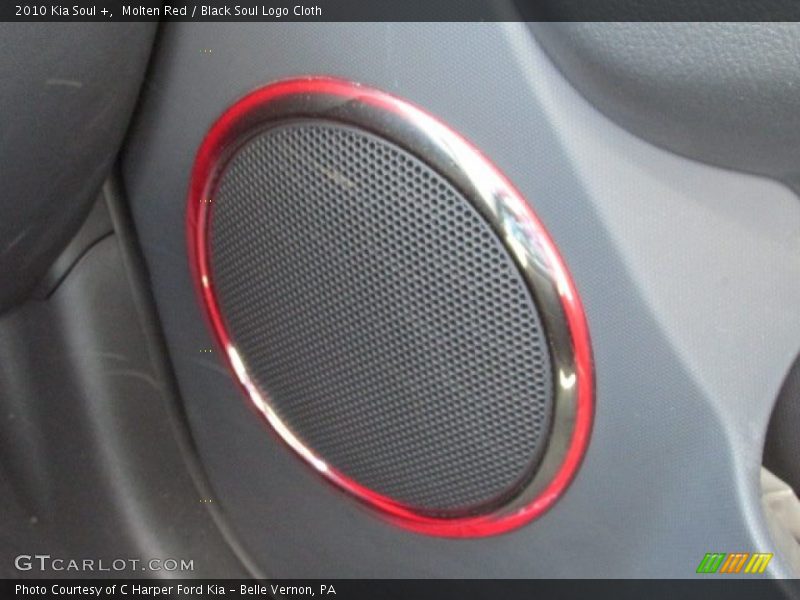 Molten Red / Black Soul Logo Cloth 2010 Kia Soul +