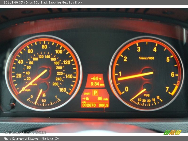  2011 X5 xDrive 50i xDrive 50i Gauges