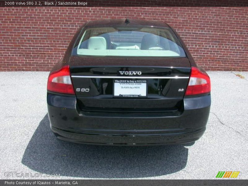 Black / Sandstone Beige 2008 Volvo S80 3.2