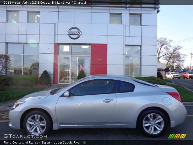 Brilliant Silver / Charcoal 2012 Nissan Altima 2.5 S Coupe
