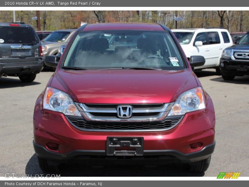 Tango Red Pearl / Gray 2010 Honda CR-V LX AWD