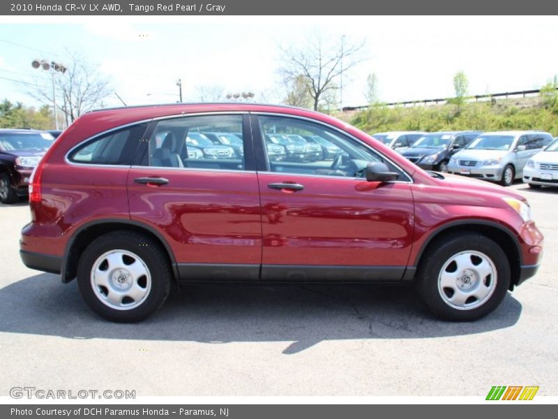 Tango Red Pearl / Gray 2010 Honda CR-V LX AWD