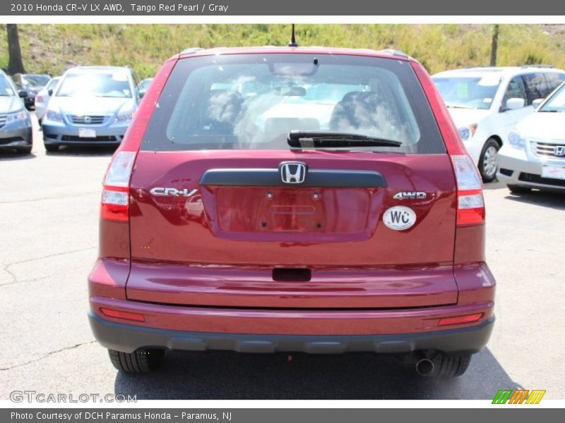 Tango Red Pearl / Gray 2010 Honda CR-V LX AWD
