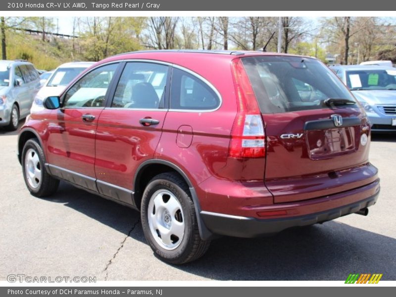 Tango Red Pearl / Gray 2010 Honda CR-V LX AWD