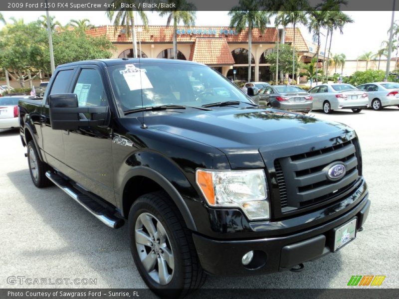 Black / Black/Black 2009 Ford F150 FX4 SuperCrew 4x4