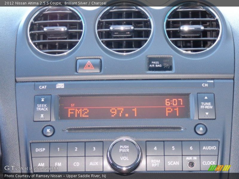 Brilliant Silver / Charcoal 2012 Nissan Altima 2.5 S Coupe
