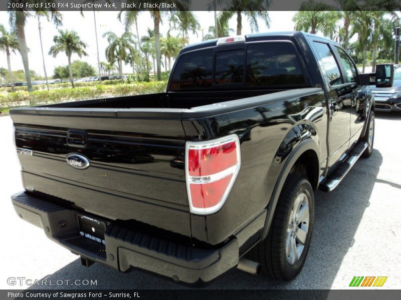 Black / Black/Black 2009 Ford F150 FX4 SuperCrew 4x4