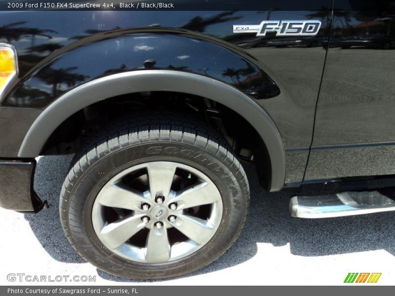 Black / Black/Black 2009 Ford F150 FX4 SuperCrew 4x4