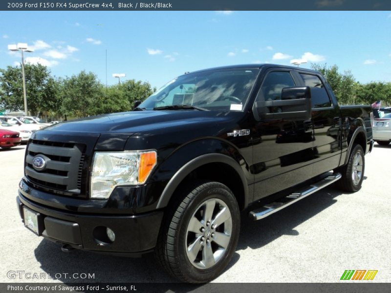 Black / Black/Black 2009 Ford F150 FX4 SuperCrew 4x4