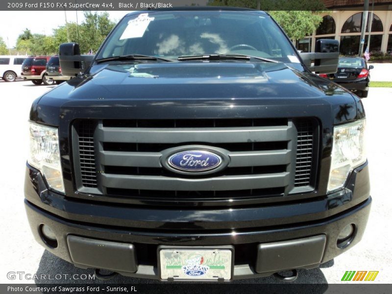 Black / Black/Black 2009 Ford F150 FX4 SuperCrew 4x4