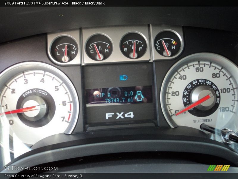 Black / Black/Black 2009 Ford F150 FX4 SuperCrew 4x4
