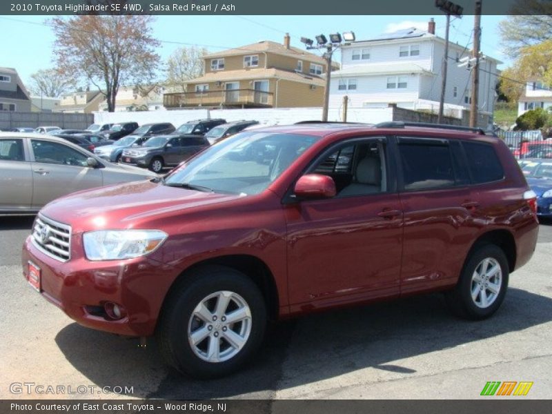 Salsa Red Pearl / Ash 2010 Toyota Highlander SE 4WD