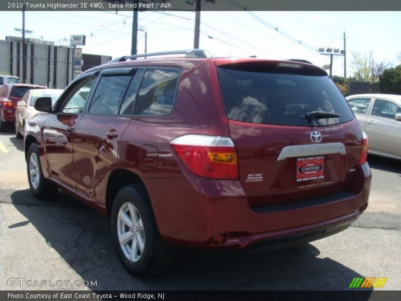 Salsa Red Pearl / Ash 2010 Toyota Highlander SE 4WD