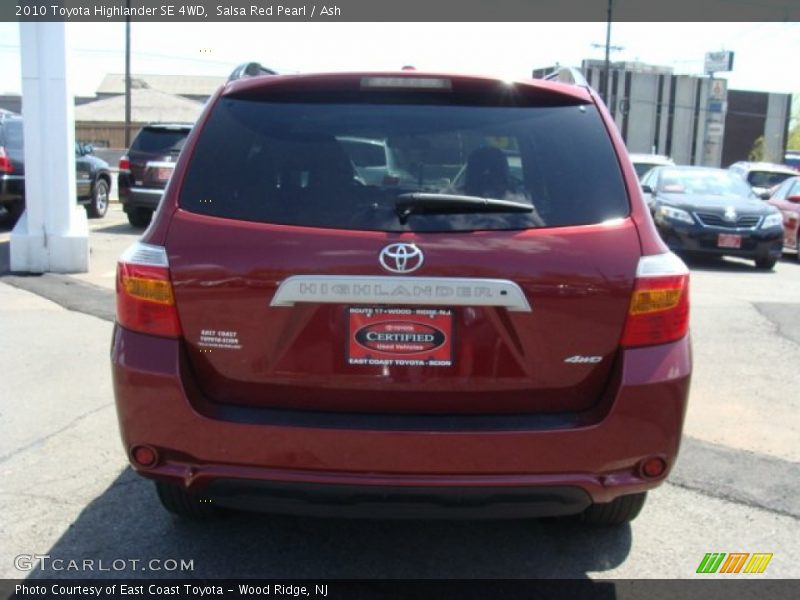 Salsa Red Pearl / Ash 2010 Toyota Highlander SE 4WD