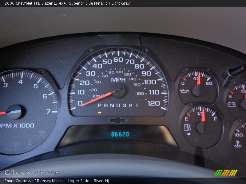 Superior Blue Metallic / Light Gray 2006 Chevrolet TrailBlazer LS 4x4