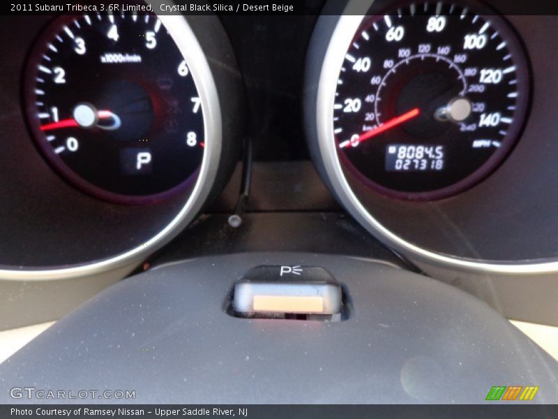 Crystal Black Silica / Desert Beige 2011 Subaru Tribeca 3.6R Limited