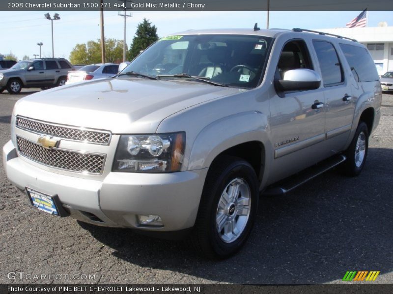 Gold Mist Metallic / Ebony 2008 Chevrolet Suburban 1500 Z71 4x4