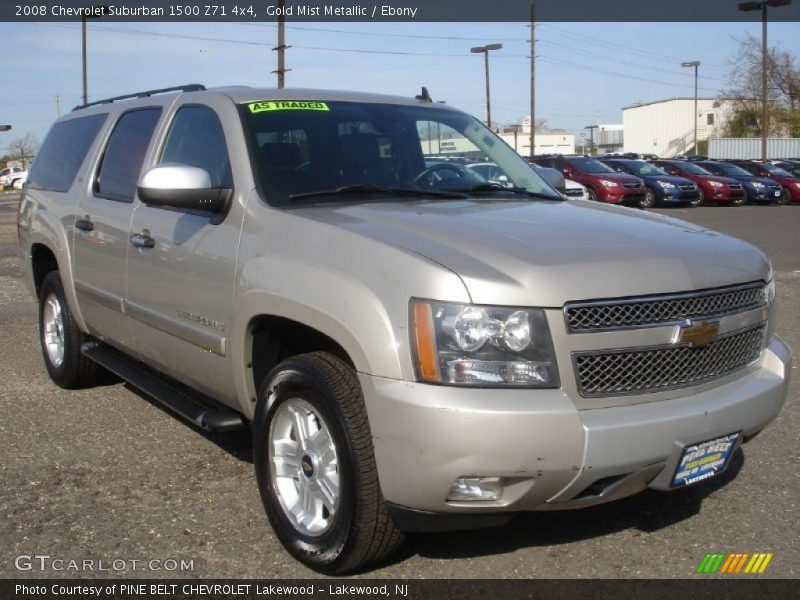 Gold Mist Metallic / Ebony 2008 Chevrolet Suburban 1500 Z71 4x4
