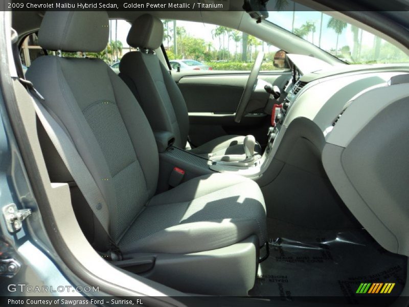 Golden Pewter Metallic / Titanium 2009 Chevrolet Malibu Hybrid Sedan