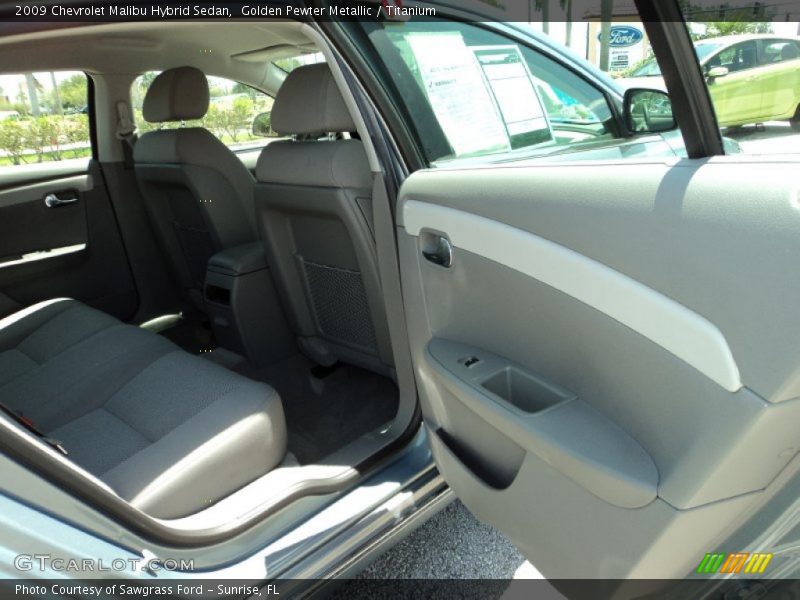 Golden Pewter Metallic / Titanium 2009 Chevrolet Malibu Hybrid Sedan