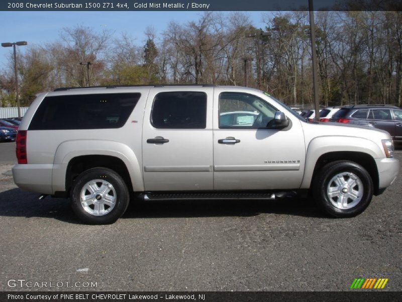 Gold Mist Metallic / Ebony 2008 Chevrolet Suburban 1500 Z71 4x4