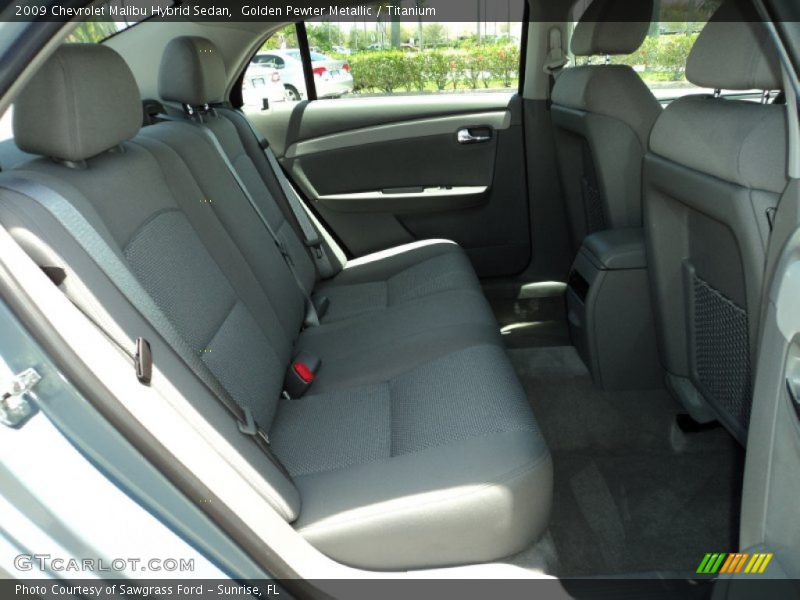 Golden Pewter Metallic / Titanium 2009 Chevrolet Malibu Hybrid Sedan