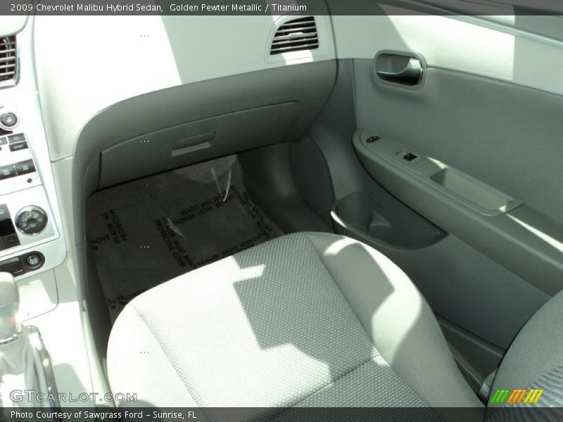Golden Pewter Metallic / Titanium 2009 Chevrolet Malibu Hybrid Sedan