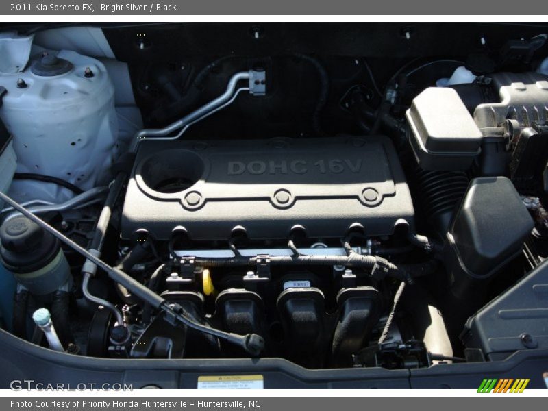 Bright Silver / Black 2011 Kia Sorento EX