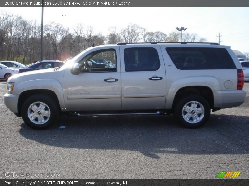 Gold Mist Metallic / Ebony 2008 Chevrolet Suburban 1500 Z71 4x4