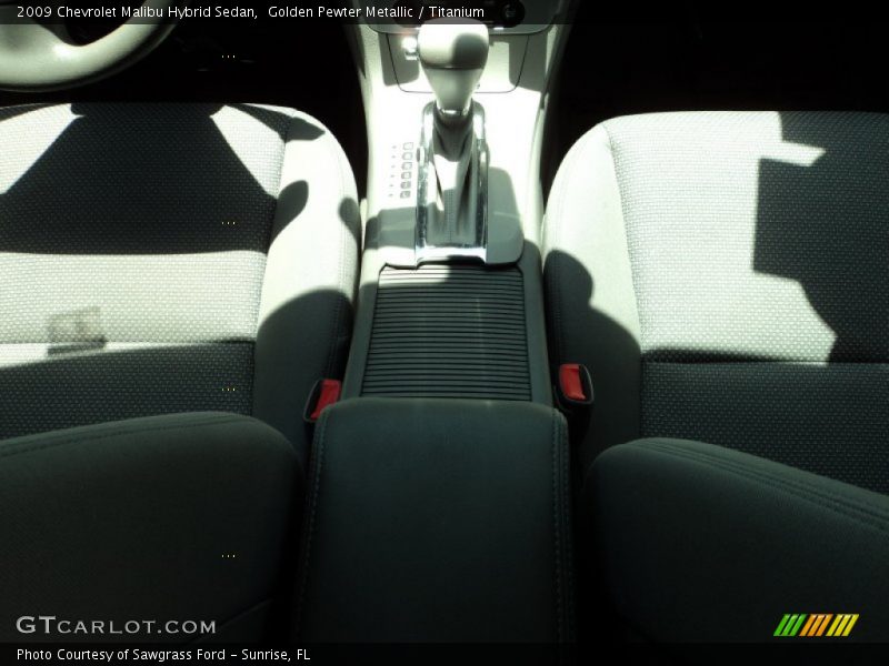 Golden Pewter Metallic / Titanium 2009 Chevrolet Malibu Hybrid Sedan