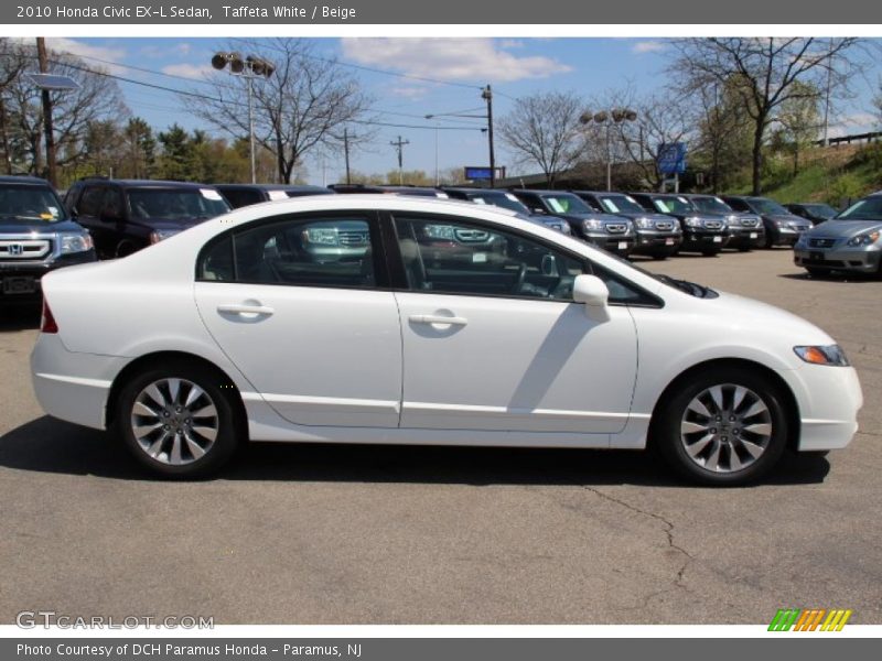 Taffeta White / Beige 2010 Honda Civic EX-L Sedan